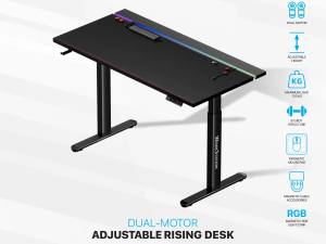 FANTECH DW114 DUBLIN Workstation Dual Motor Adjustable Rising Magnetic Desk - Zapcart Technology Qatar