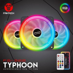 FANTECH FB302 Synchronize Addressable RGB Illumination PC Case Silent Low Noise Cooling Fan - Zapcart Technology Qatar