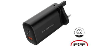 FANTECH-GAN CHARGER 65W TRIPLE PORT (2PD+USB)-UK (CWG302BK) - Zapcart Technology Qatar