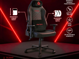 Fantech GC284P NEO ARC PRO Gaming Chair (Magnetic memory foam headrest & Adjustable lumbar support) - Zapcart Technology Qatar
