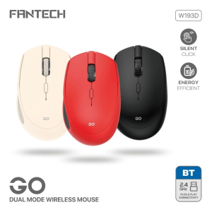 FANTECH GO W193D Dual-Mode Wireless Mouse - Silent Click, Energy Efficient, 2.4GHz & Bluetooth - Zapcart Technology Qatar