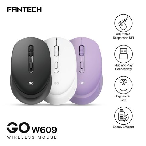 FANTECH Go W609 Wireless Mouse - Zapcart Technology Qatar