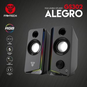 FANTECH GS302 Alegro RGB Gaming Speaker Dual Connection BT/3.5mm Audio Jack For PC Laptop Mobile Phone - Zapcart Technology Qatar