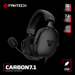 Fantech HG30 Carbon 7.1 Surround Sound USB Gaming Headset - Zapcart Technology Qatar