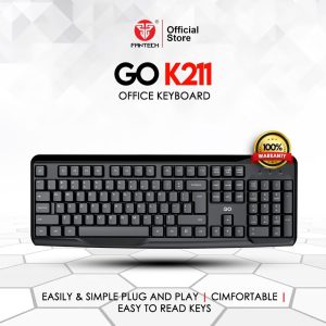 FANTECH K211 GO Office Keyboard with Comportable smooth typing Clear & Legible Keys - Zapcart Technology Qatar