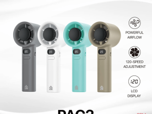 Fantech Life Portable Cooler PAC2 – Mini Handheld Fan, Powerful Airflow, 120-Speed Adjustment, LCD Display - Zapcart Technology Qatar
