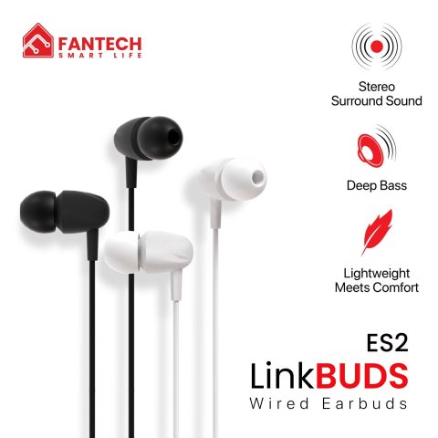 FANTECH LINKBUDS 3.5mm IN-EAR HEADSET (ES2) - Zapcart Technology Qatar