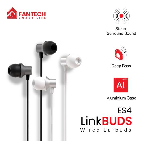 FANTECH LINKBUDS 3.5mm IN-EAR HEADSET (ES4) - Zapcart Technology Qatar