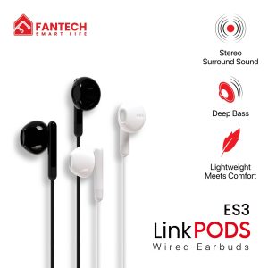 FANTECH LINKPODS 3.5mm IN-EAR HEADSET (ES3) - Zapcart Technology Qatar