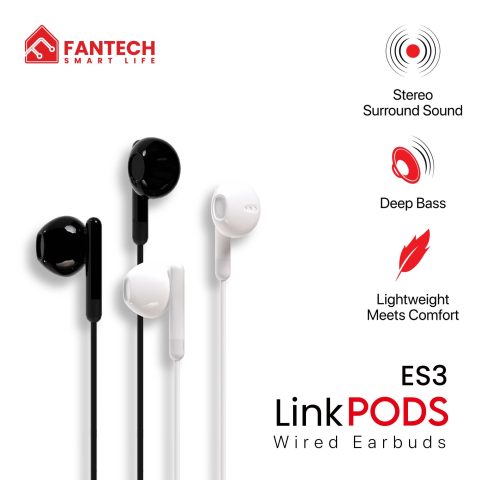 FANTECH LINKPODS 3.5mm IN-EAR HEADSET (ES3) - Zapcart Technology Qatar
