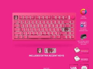 Fantech MAXFIT 8 / MK921 Wireless 3 in 1 Bluetooth Low Profile Keyboard Mechanical Gaming Rosie Edition - Zapcart Technology Qatar