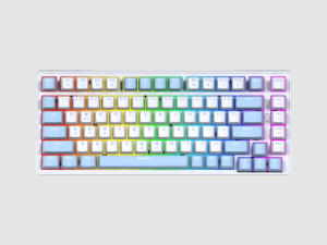 FANTECH (MK612-AME-WHITE BLUE)-ATOM 83 KEY WIRED GAMING KEYBOARD - Zapcart Technology Qatar