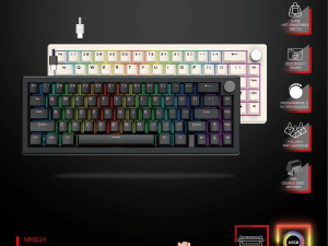 FANTECH MK614 ATOM X66 Wired Gaming Keyboard (Ice Apricot Switch) - Zapcart Technology Qatar