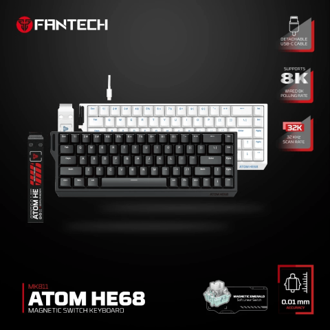 FANTECH MK811 ATOM HE68 Magnetic Switch Keyboard - Zapcart Technology Qatar