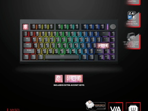 Fantech MK921 MAXFIT8 80 KEY 3 Mode Connection Wireless Gaming Keyboard - Zapcart Technology Qatar