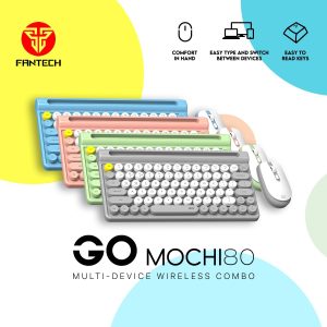 FANTECH MOCHI 80Keys WK897 Wireless Keyboard Mouse Combo Set for Windows, 2.4 GHz Wireless - Zapcart Technology Qatar