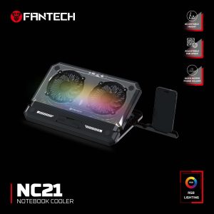 FANTECH (NC21-BLACK)-FANTECH RGB LAPTOP COOLER - Zapcart Technology Qatar