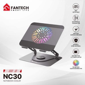 FANTECH NC30 RGB LAPTOP COOLER 5 FAN NOTEBOOK COOLING PAD - Zapcart Technology Qatar