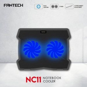 FANTECH NoteBook Cooler NC11, NC12, NC13 two fan suitable for 9-15.6 inch Laptop - Zapcart Technology Qatar