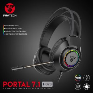 FANTECH PORTAL 7.1 HG28 USB Headset Gaming RGB - Zapcart Technology Qatar