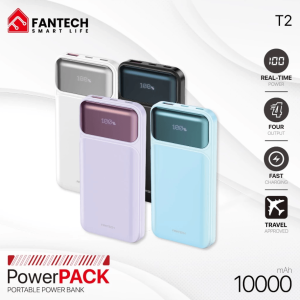 Fantech PowerBank T2 with 10000 mAh Capacity, 4 Output, Fast Charging - Zapcart Technology Qatar