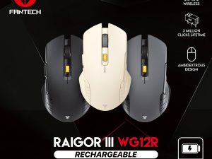 FANTECH Raigor III WG12R Gaming Mouse with 2.4GHz Wireless Connection, Up to 2000 DPI, Rechargeable Battery - Zapcart Technology Qatar