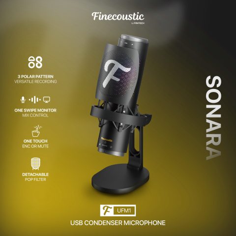 FANTECH SONARA UFM1 Finecoustic – ProSound Wired Microphone - Zapcart Technology Qatar