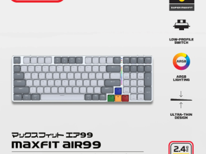 FANTECH SUPER MAXFIT AIR99 MK916 95% LOW PROFILE WIRELESS MECHANICAL KEYBOARD - 3 Connection Mode - Zapcart Technology Qatar
