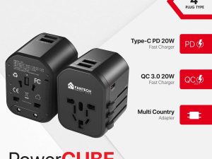 FANTECH (TAC1) -TRAVEL MULTI ADAPTER - Zapcart Technology Qatar