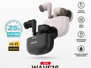FANTECH TW-16 Wave 16 TWS True Wireless Earphone Bluetooth True Stereo Wireless - Zapcart Technology Qatar