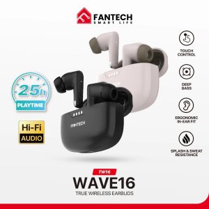 FANTECH TW-16 Wave 16 TWS True Wireless Earphone Bluetooth True Stereo Wireless - Zapcart Technology Qatar