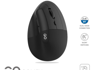 Fantech W195 Go Comfy Vertical Ergonomic 2.4GHz Wireless and 5.1 Bluetooth Compact Mouse - Zapcart Technology Qatar