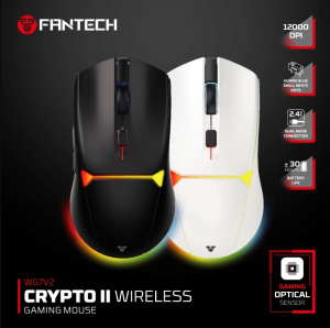 FANTECH WG7V2 Crypto II Wireless Gaming Mouse with Optical Sensor & ARGB Lighting Effect - Zapcart Technology Qatar