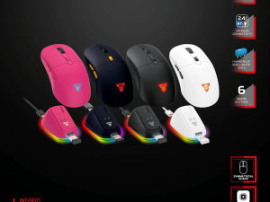 FANTECH WG9RD KANATA Wireless Gaming Mouse with RGB Charging Dock - Zapcart Technology Qatar