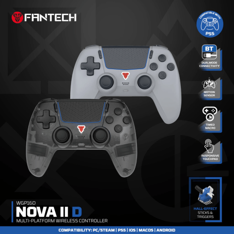 FANTECH WGP16D NOVA II D Wireless Controller Gamepad for PS5 PC Android iOS Switch - Zapcart Technology Qatar