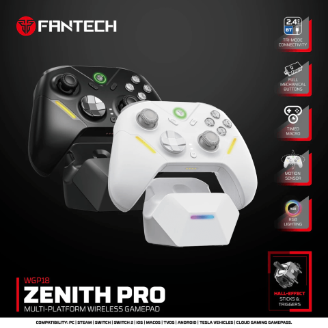 FANTECH WGP18 ZENITH PRO Multi-Platform Wireless Gamepad With Charging Dock - Zapcart Technology Qatar