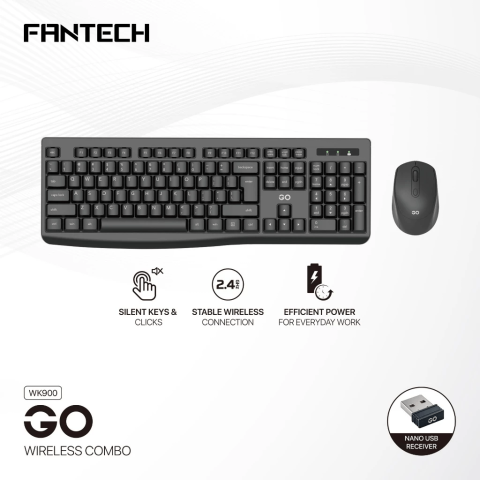 FANTECH WK900 GO 104 Keys Wireless Office Combo - Zapcart Technology Qatar