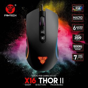 FANTECH X16 THOR II MACRO RUNING RGB 4200 DPI GAMING MOUSE PIXART 3519 SENSOR - Zapcart Technology Qatar