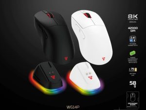 Fantech Yari Pro WG14P Wireless Gaming Mouse | 8K Polling Rate | PixArt 3950 Sensor | Huano TGSWD - Zapcart Technology Qatar