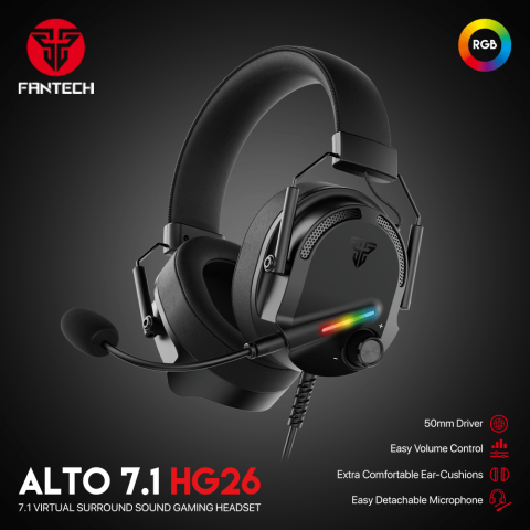 FANTECH(HG26)-GAMING HEADPHONE USB VIRTUAL 7.1 - Zapcart Technology Qatar