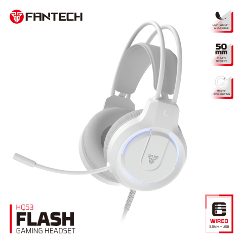 FANTECH(HQ53-WHITE)-Gaming Headphone - Zapcart Technology Qatar