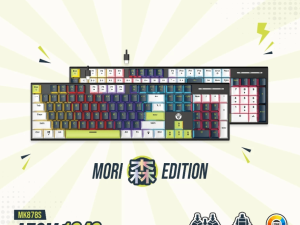 FANTECH(MK878S MORI-BLUE)-MORI 森 EDITION ATOM 104S KEY WIRED GAMING KEYBOARD - Zapcart Technology Qatar