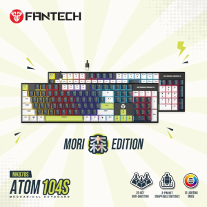 FANTECH(MK878S MORI-BLUE)-MORI 森 EDITION ATOM 104S KEY WIRED GAMING KEYBOARD - Zapcart Technology Qatar