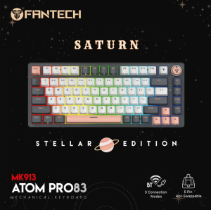 FANTECH(MK913-SATURN)-STELLAR EDITION ATOM PRO 83KEY WIRELESS GAMING KEYBOARD (SATURN) - Zapcart Technology Qatar