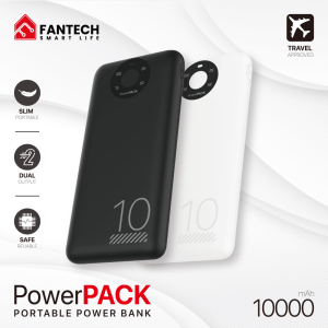 FANTECH(S1-BLACK)-10000mAh POWERPACK PORTABLE POWER BANK - Zapcart Technology Qatar