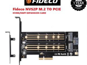 FIDECO NVS2P M.2 TO PCIE NVME / NGFF EXPANSION CARD SUPPORT 22110 NVS2AP BLACK - Zapcart Technology Qatar