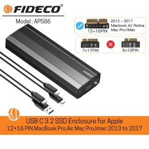 FIDECO(AP586)- USB C 3.2 SSD ENCLOSURE FOR APPLE - Zapcart Technology Qatar