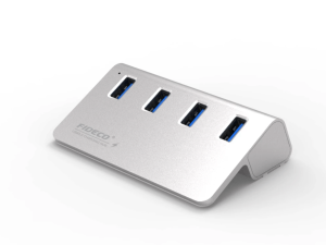 FIDECO(H418S WITH POWER)-USB3.2 GEN2 10G 4 PORT-SILVER - Zapcart Technology Qatar