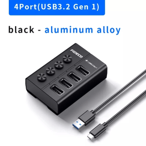 FIDECO(HKGC) TYPE-C(A-C) USB3.2 GEN1 5GB HUB WITH POWER 12V/2A - Zapcart Technology Qatar
