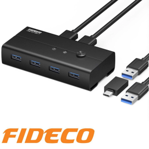 FIDECO(HKV24U3)-USB 3.2 GEN 1 KVM SWITCH - Zapcart Technology Qatar